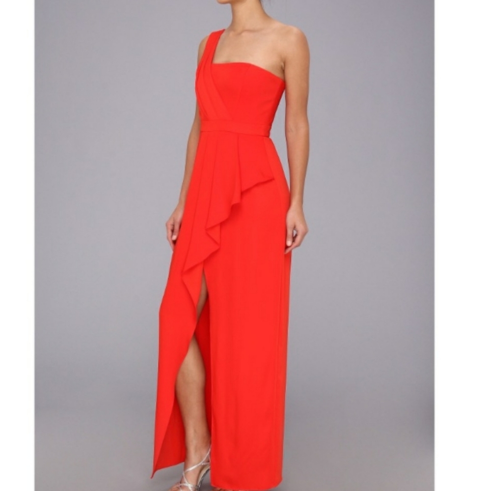 BCBG Kristin Asymmetrical Gown